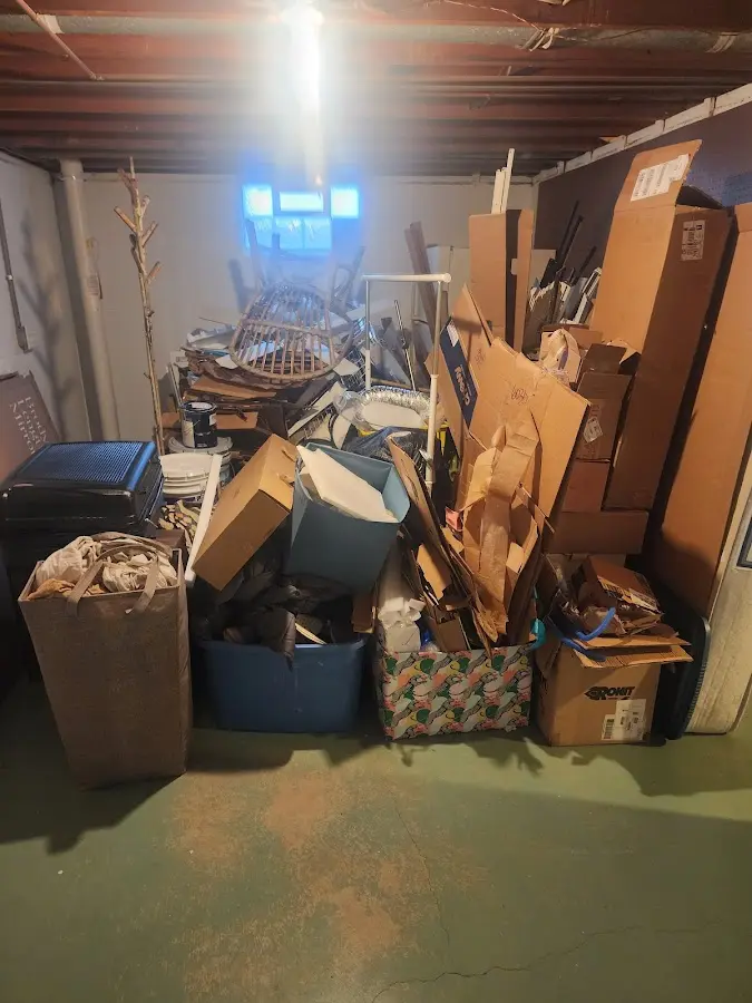 Roll-off dumpster container at job site for 20 Yard Dumpster Rental in Casselberry